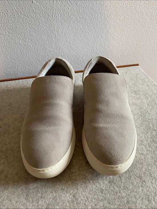 J/SLIDES Shoes - J/SLIDES Women's Slip-On Suede Loafers in Light Taupe